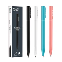 1pc deli rotating gel pens 0 5mm black ink simple fashion business office signature pen student school stationery supplies gift