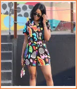 Autumn Women Set Full Hull Bushes Striped Print Crop Top Bodycon Short Skirt To Suit Two Pieces Set Training Suit