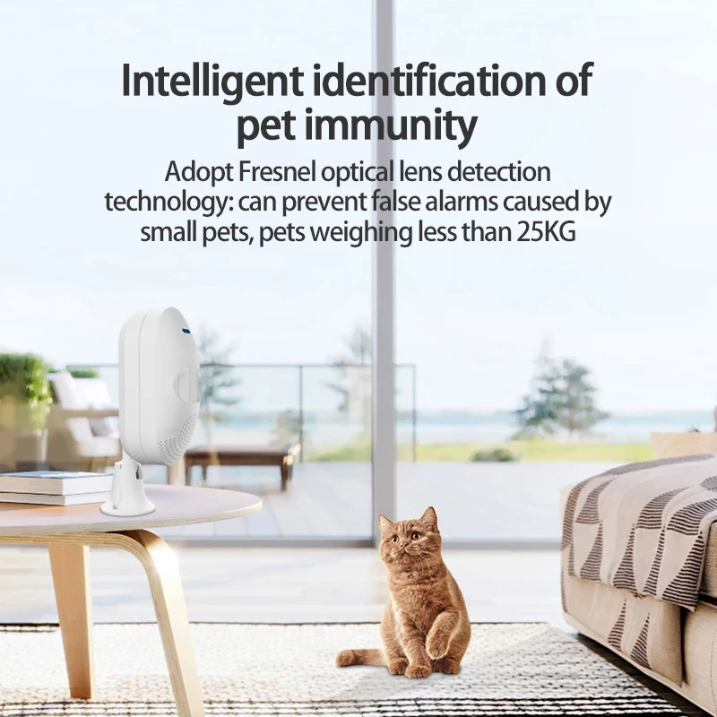 

Tuya Smartlife WiFi PIR Motion Sensor Wireless Infrared Detector Intrusion Security Burglar Alarm Sensor for Alexa Google Home