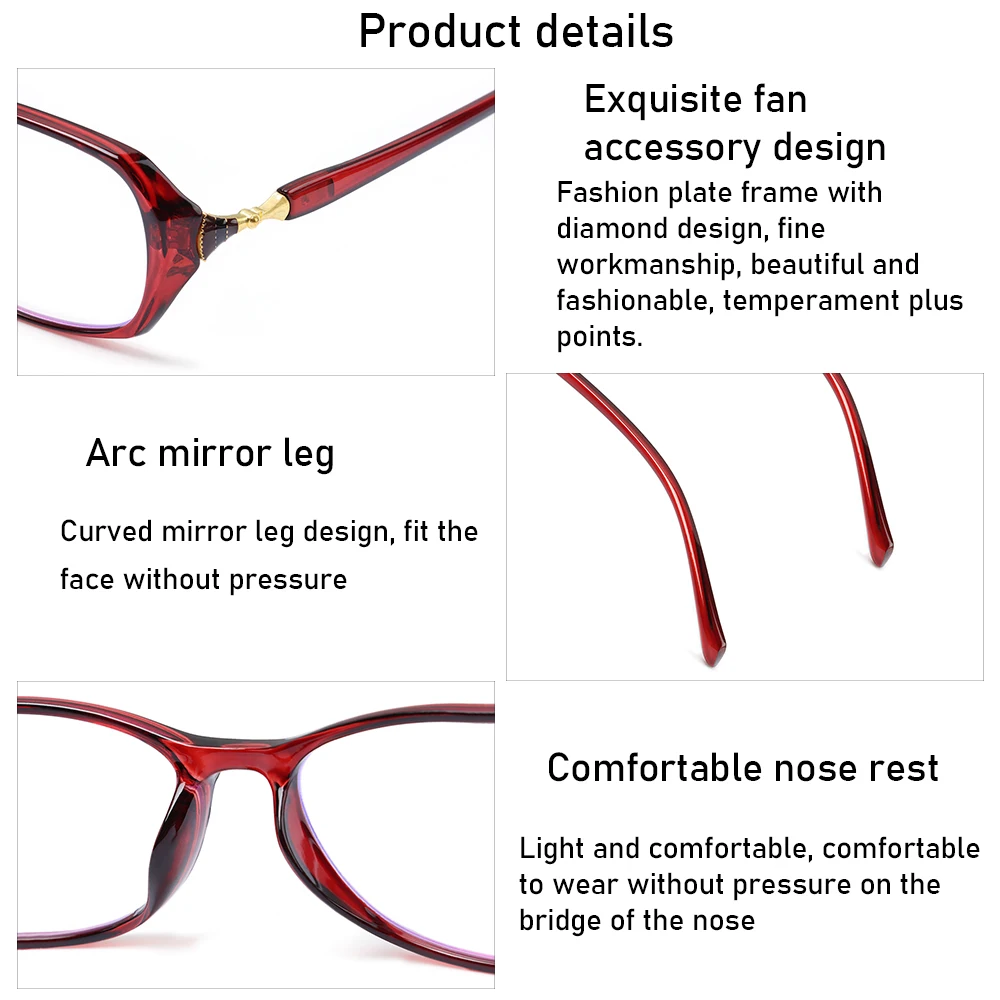 Очки для чтения унисекс ультралегкие TR с защитой от ультрафиолета голубые лучи