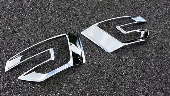 Big 2pcs Автомобильный пластиковый хромированный ABS передняя противотуманная фара крышка противотуманная фара отделка для Ford Explorer аксессуары - Цвет: Big 2pcs