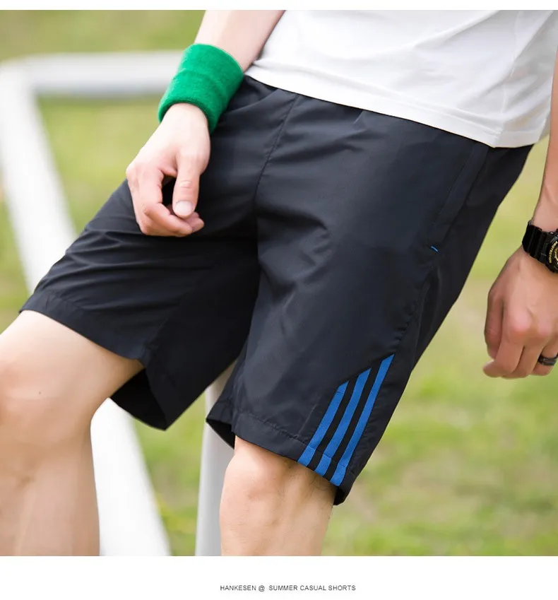 

2020 Mens Sportswear Short Sweatpants Jogger Male Qicky Dry Boardshorts Summer Men Casual Shorts Striped