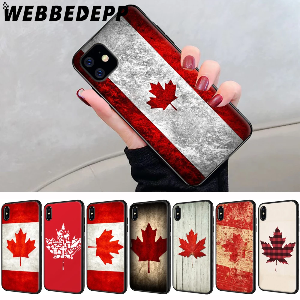 Canada Flag Maple Leafs Soft Case for iPhone 5 5S 6 6S 7 8 Plus X XS 11 Pro MAX XR Cover |