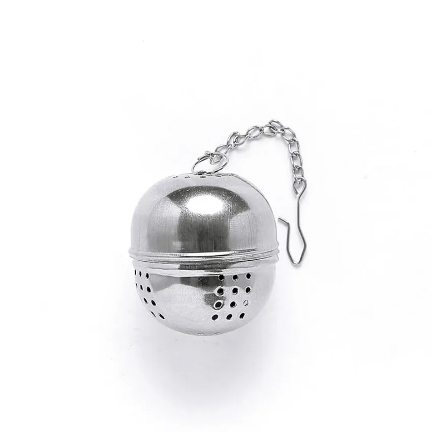 

New Stainless Steel Ball Tea Infuser Mesh Filter Strainer w/hook Loose Tea Leaf Spice Ball with Rope chain Home Kitchen Tools
