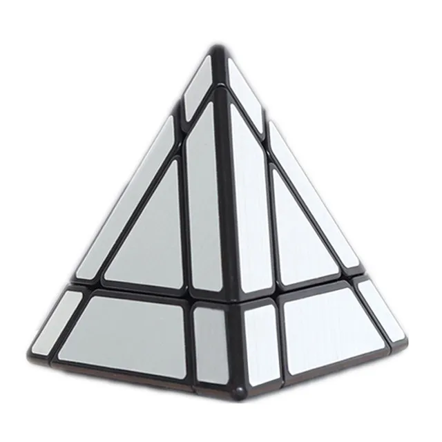 New Shengshou Mirror Void Magic Tower Puzzle 3x3 Hollow Pyramid Professional Cubo Magico Puzzle Toy For Children Kids Gift Toy