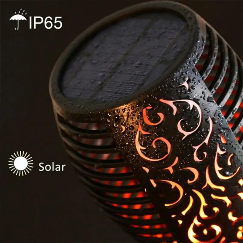 

Solar Torch Light Waterproof Flickering Flames Torch Light Outdoor Solar Flame Light Decoration Lighting Auto On/off From Dusk