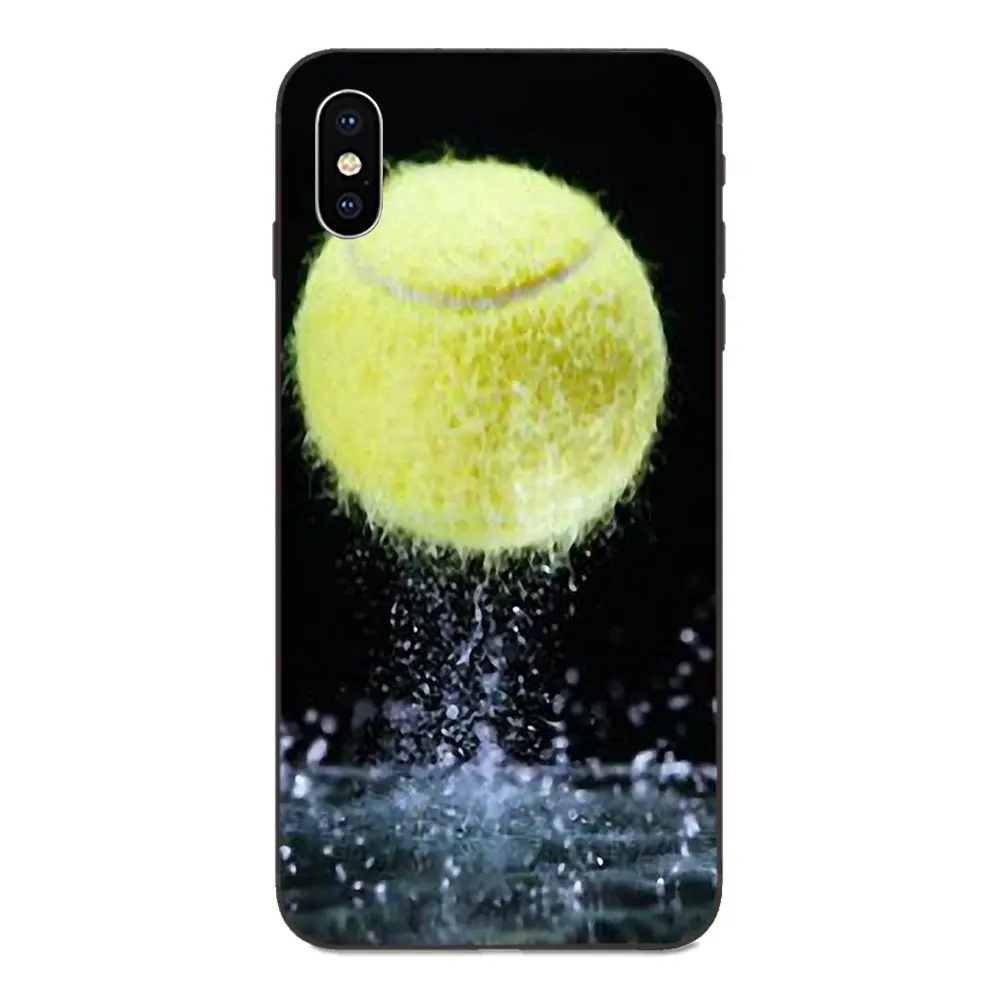 Спортивный Теннисный мяч в воде для Apple iPhone 4 4S 5 5S SE 6 6S 7 8 Plus X XS Max XR мягкая