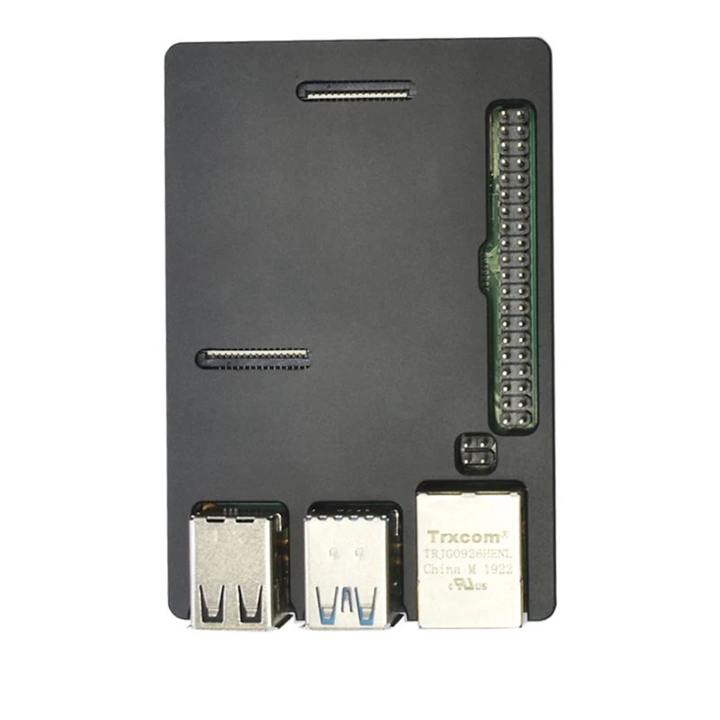 Для Raspberry Pi 4 Модель B Алюминиевый сплав чехол с металлическим ЧПУ охлаждающий