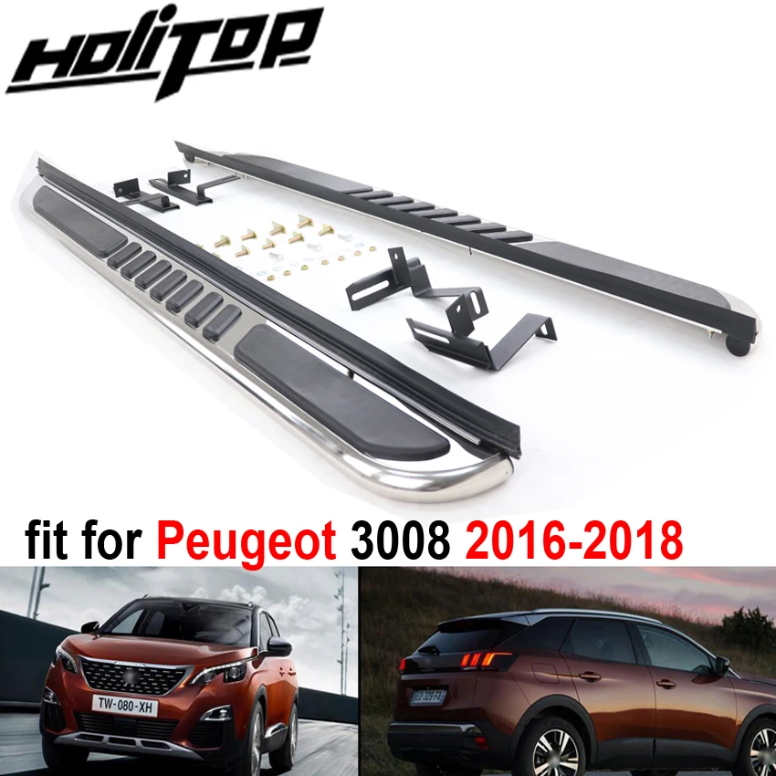 Автомобильная Беговая доска, боковая ступенька, педали для peugeot 3008-, высокое качество от ISO9001 большой фабрики. в Азию