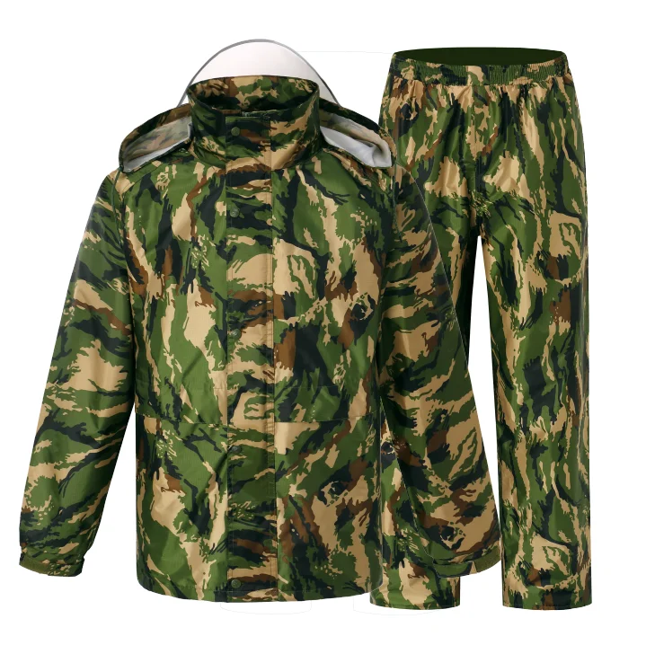 Adult Raincoat Waterproof Outdoors Military Cycling Motorcycle Hiking Mens Sports Suits Rainstorm Yagmurluk Rain Gear BE50rc | Дом и сад