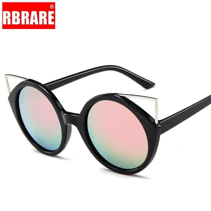 

RBRARE 2021 Круглые Солнцезащитные очки кошачий глаз женские роскошные солнцезащитные очки для женщин очки классические ретро UV400 Oculos De Sol Feminino