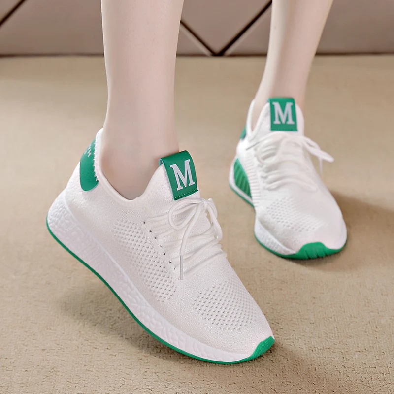 Tenis Mujer 2021 Tennis Shoes for Woman New Breathable Mesh Sneakers Female Platform Chaussure Femme Deportivas Jogging Trainers