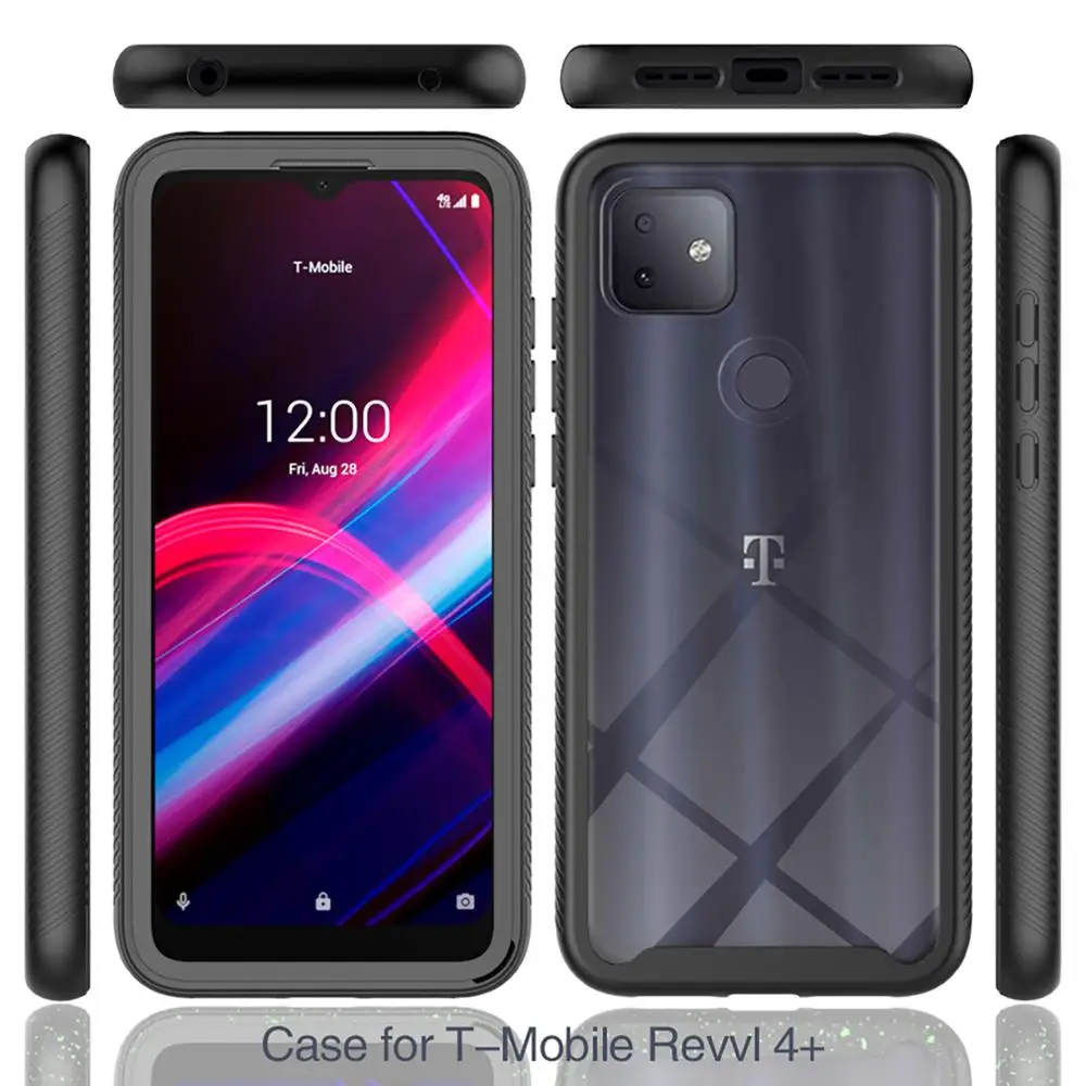 

Shockproof Case for T-Mobile Revvl 4 Plus Case PC + TPU Two Layer Structure Full Protection Case for T-mobile Revvl 5G Cover