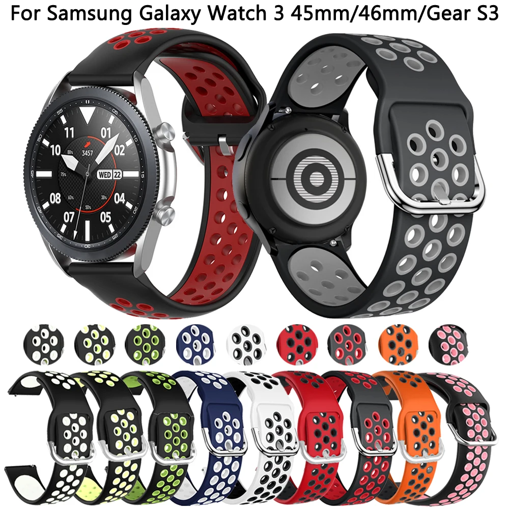 

Ремешок для Samsung Galaxy Watch 3 45 мм 46 мм 22 мм, сменный Браслет для смарт-часов Samsung Gear S3 Frontier/classic