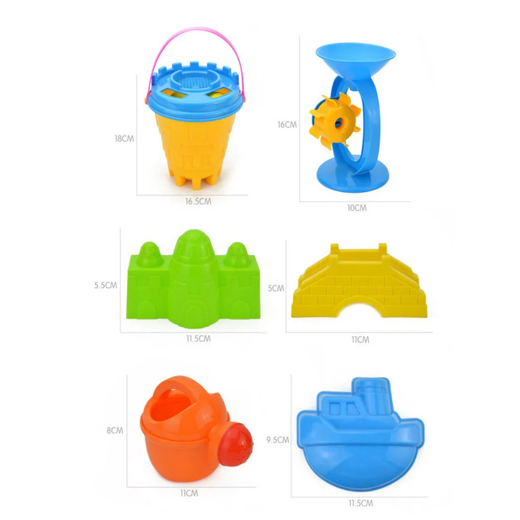 

Children's Beach Sand Toy Set Beach Bucket Car Watering Can Shovel Rake And Sand Beach Play Sand Water Game Play Cart Tool Set