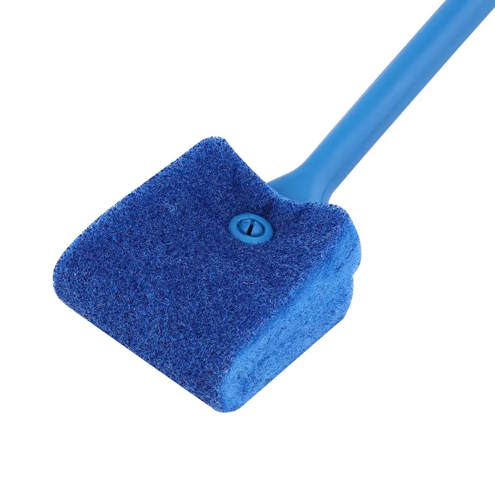 

1pc Aquarium Fish Tank Algae Cleaner Glass Plant Easy 2 Head Cleaning Brush Newest