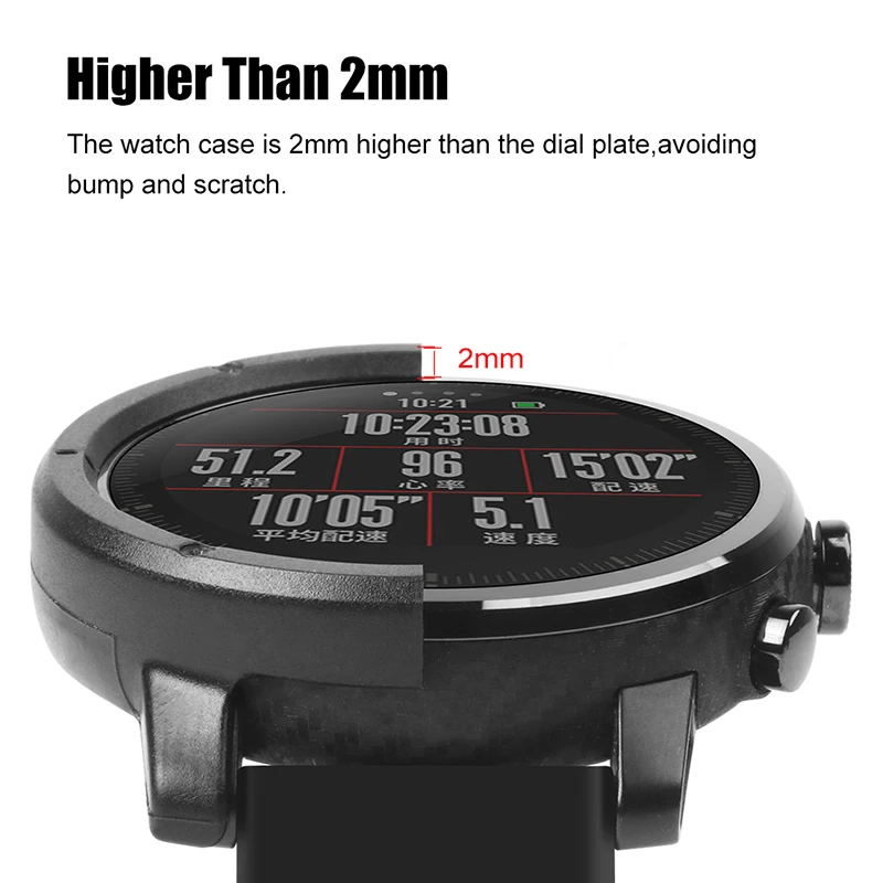 Чехол для смарт часов AMAZFEEL Huami Amazfit Stratos 2 Аксессуары PC чехол AMAZFIT Pace защитный