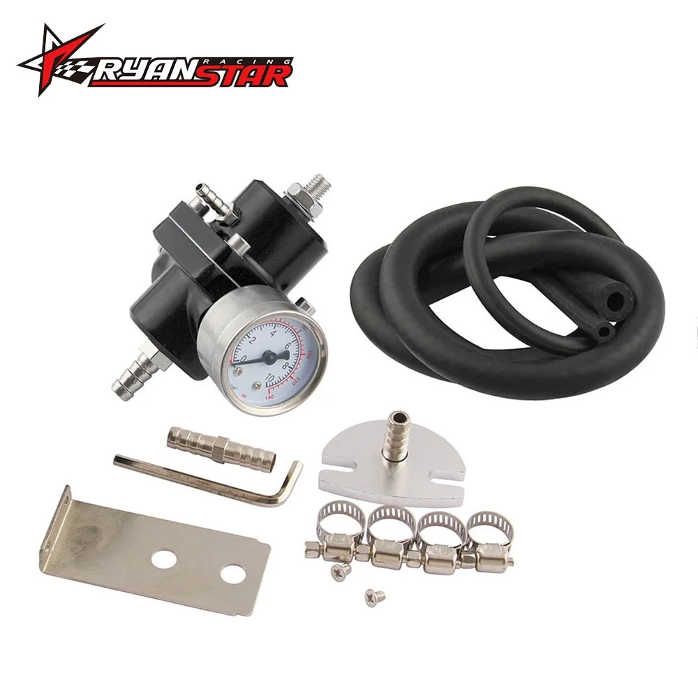 Регулятор давления топлива шланг комплект с манометром Регулируемый регулятор