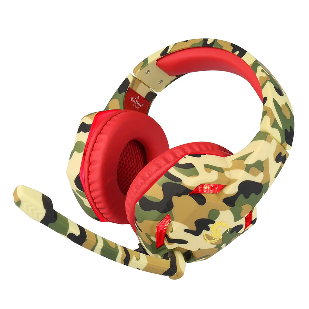 

High Quality Gaming Headsets Big Headphones With Light Mic Stereo Earphones Deep Bass For Pc Computer Gamer Laptop Ps4 X-box