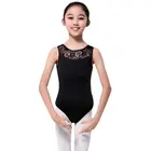 Girl Kid Sleeveless Floral Dancewear Leotard Ballet Gymnastics Trainning Costume 4-15 Y T55 1 1