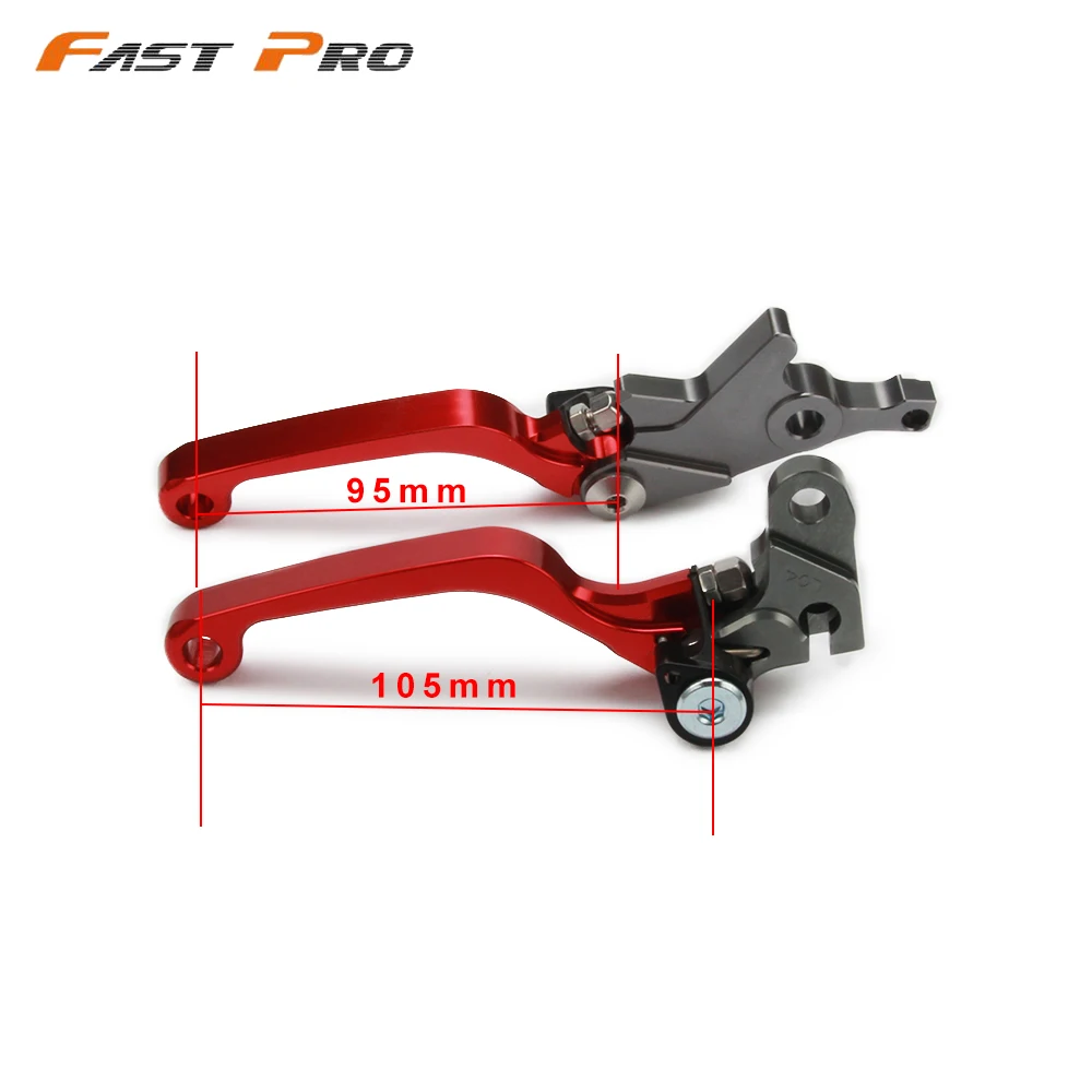 ЧПУ Заготовка поворотный Складной Красный рычаг сцепления и тормоза для Honda CRF250L