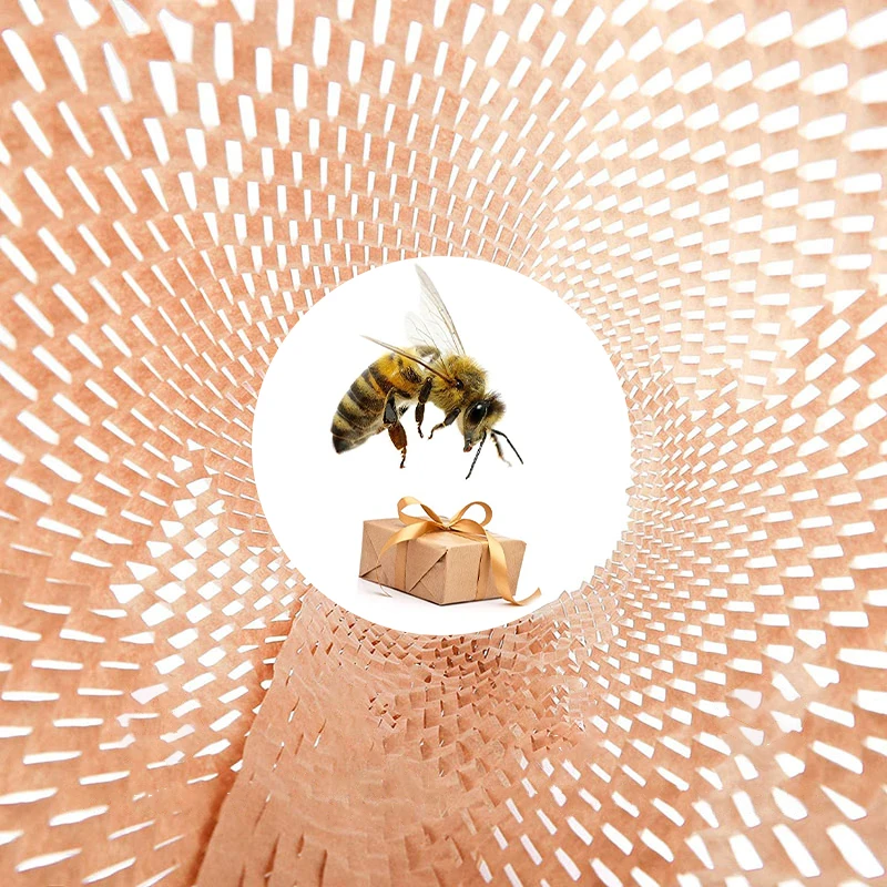 

1m Craft Packaging Paper Honeycomb Kraft Wrap Roll Christmas Halloween Wedding Valentine Party Decorative Gift Packing Material