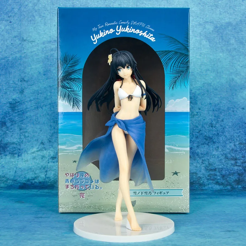 

20cm Anime After all my youth romantic comedy is wrong Figure swimsuit Yukinoshita Yukino PVC Action Figure Model Toys Kid Gift