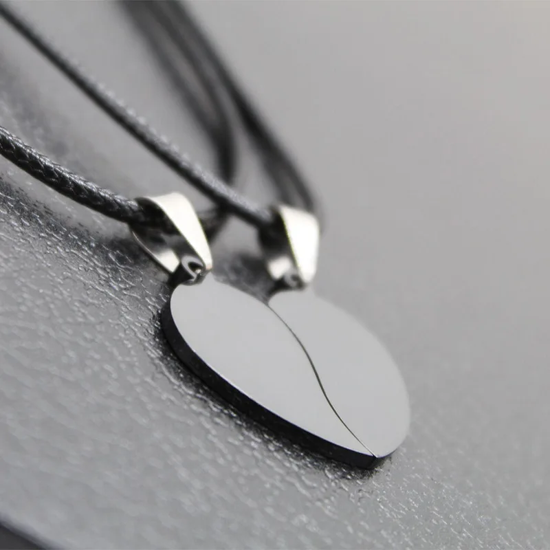 100% нержавеющая сталь разбитое сердце метка Подвеска для гравировки