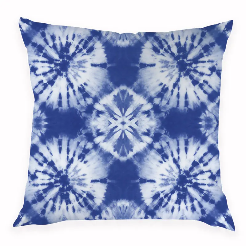 Наволочка с геометрическим принтом психоделическая Подушка декоративная