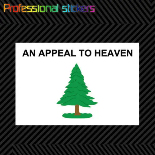

Appeal To Heaven Flag Sticker Die Cut Vinyl The Tree Flag American Revolution for Car, Laptops, Motorcycles, Office Supplies