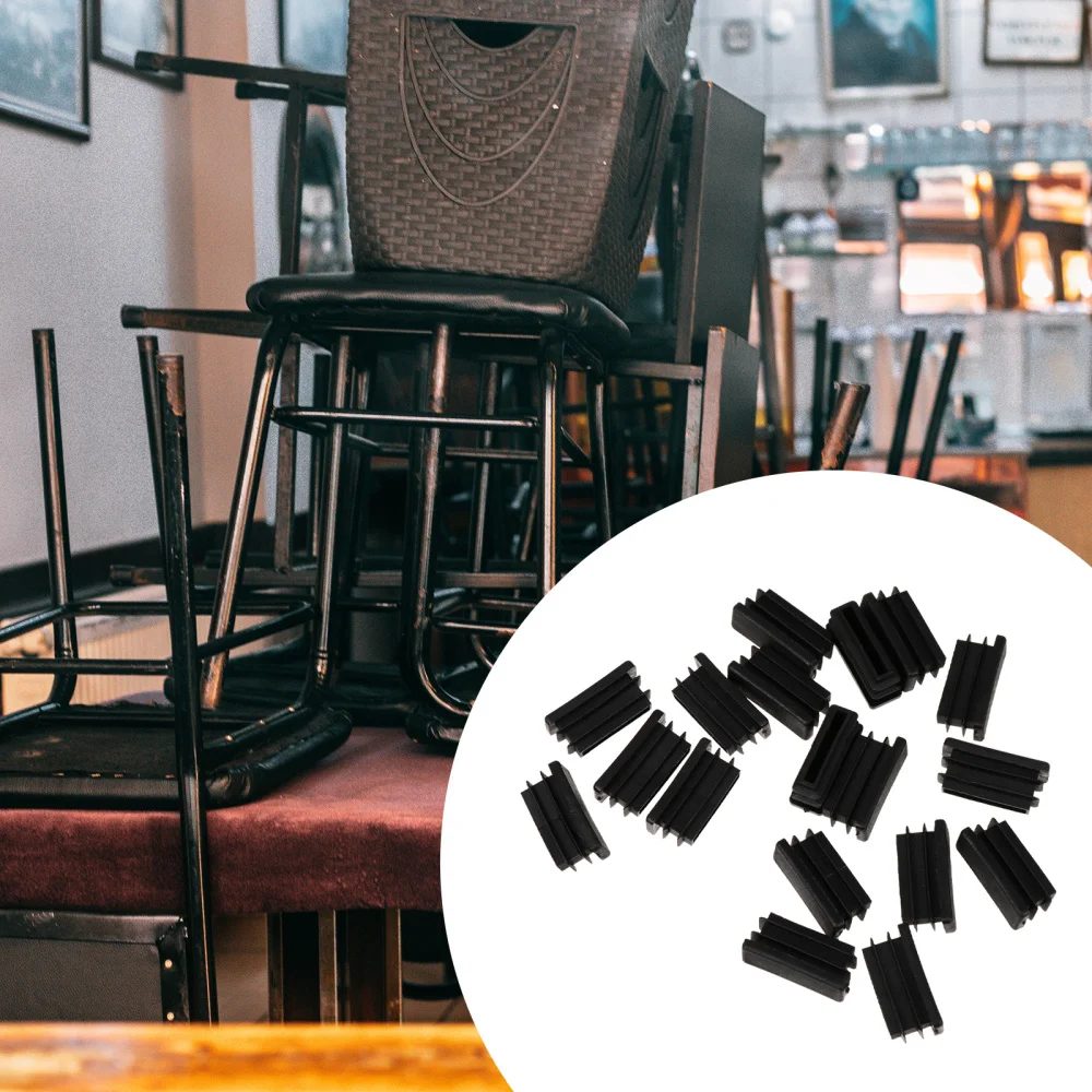 

100pcs Tube Bung Blanking End Caps Square Furniture Leg End Plugs Insert Plug