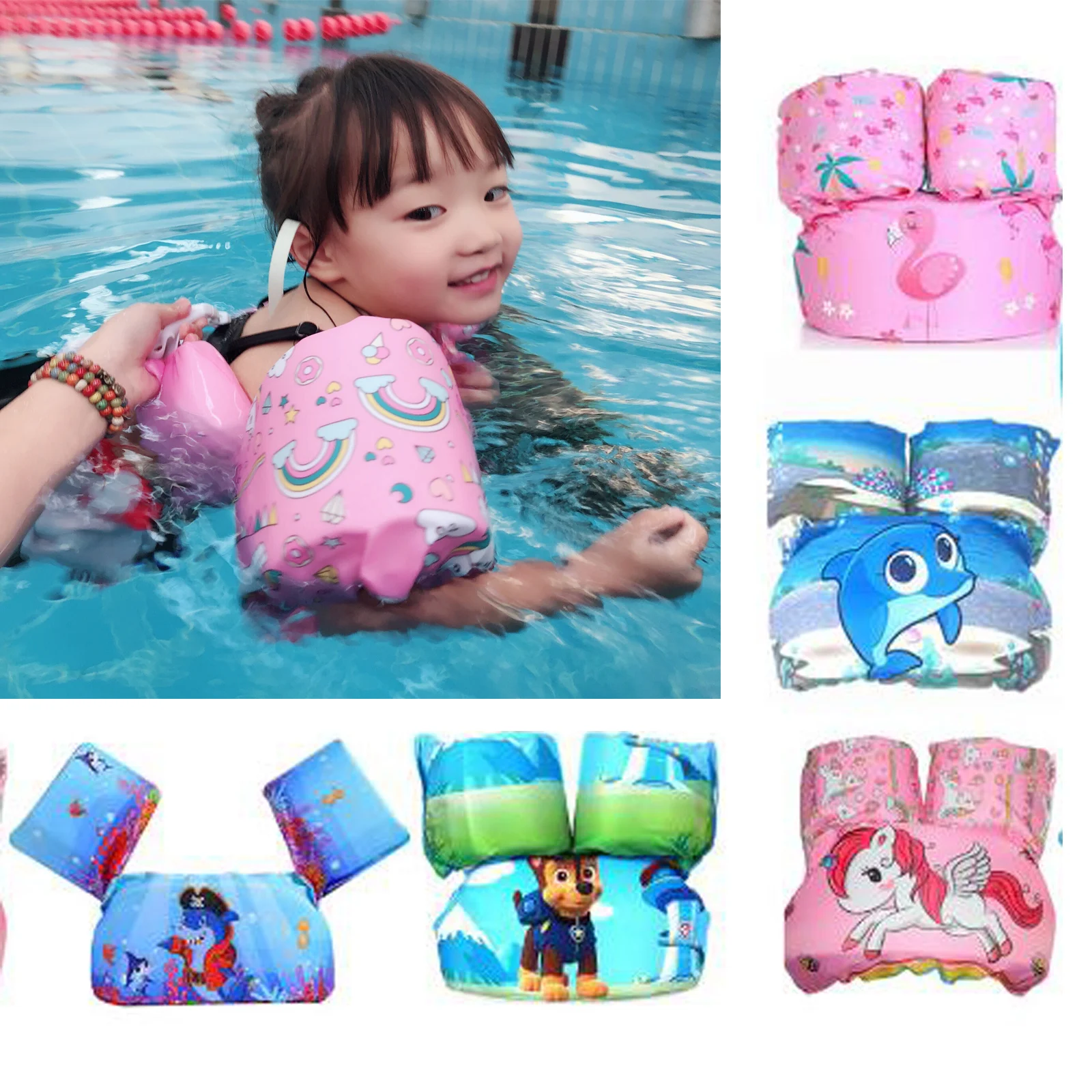 Детский спасательный жилет для плавания ming с мультяшным рисунком куртки