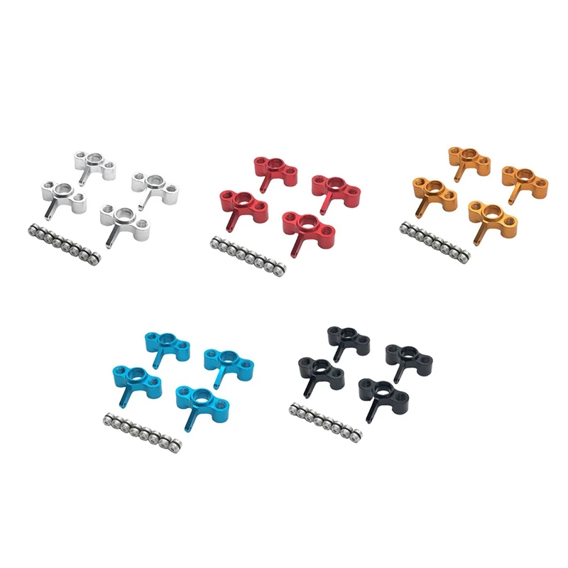 

4Pcs Metal Steering Knuckles Hub Carrier Blocks for JLB Racing CHEETAH 11101 21101 J3 Speed 1/10 RC Car Upgrade Parts
