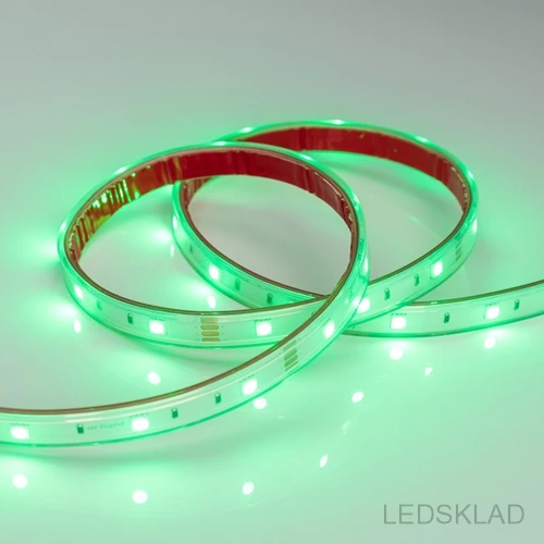 014964 Лента RTW 2-5000P 12V RGB (5060 150 LED LUX) (ARL 7.2 Вт/м IP66)-5м. Arlight | Освещение