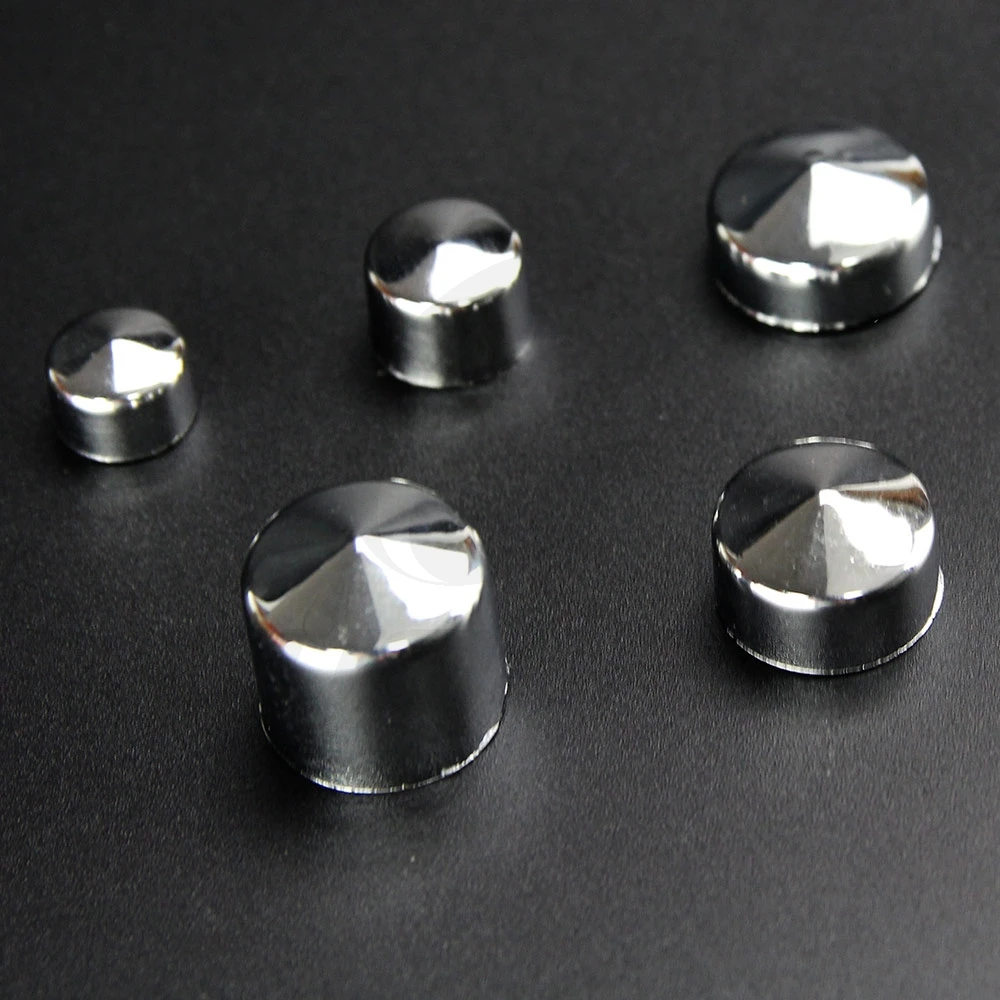 75 шт. мотоциклетные черные болтовые наконечники ouwalls хромированные крышки для