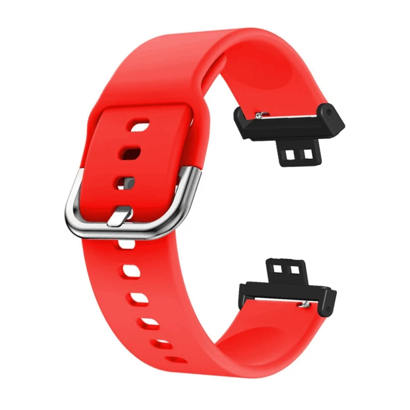 New Silicone Watchbands For Huawei Watch FIT Replacement Accessories Pure Color Casual Sport Wrist Band Smartwatch Strap Band