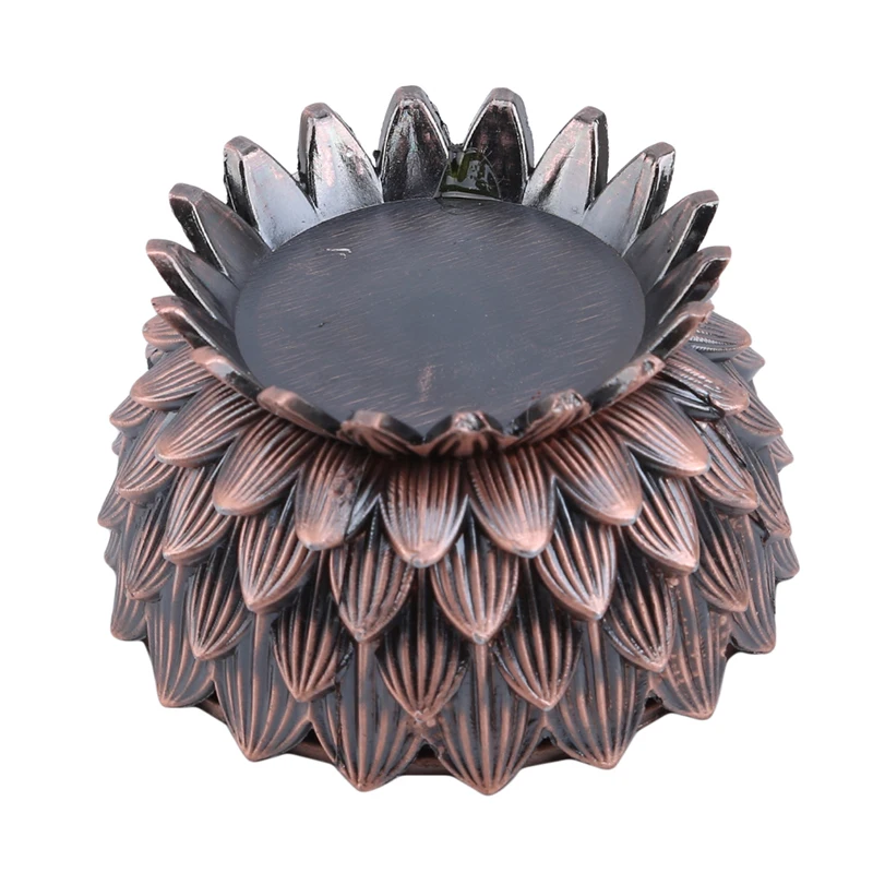 Creative Antique Flat Top Incense Burner Lotus Table Alloy Aroma Stove Line Coil Incensetower Furnace Home Decor | Дом и сад