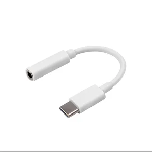 Аудиокабель CCA с разъемом типа C 3,5 для наушников, USB C штекер на 3,5 мм гнездо для Xiaomi 6 Mi6 MI 8 SE A2 MIX 2S AUX