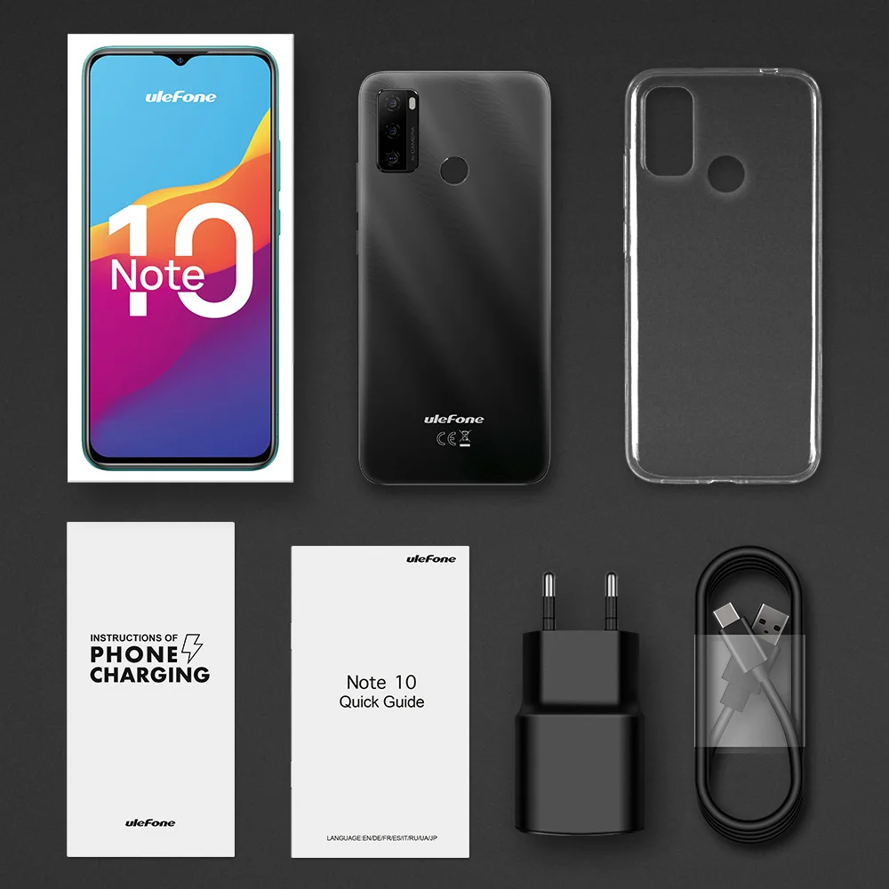 Ulefone Note 10(2021 новый) Android 11 смартфон 6 52 &quot2 ГБ + 32 Octa Core 4G мобильный телефон 5500 мАч с