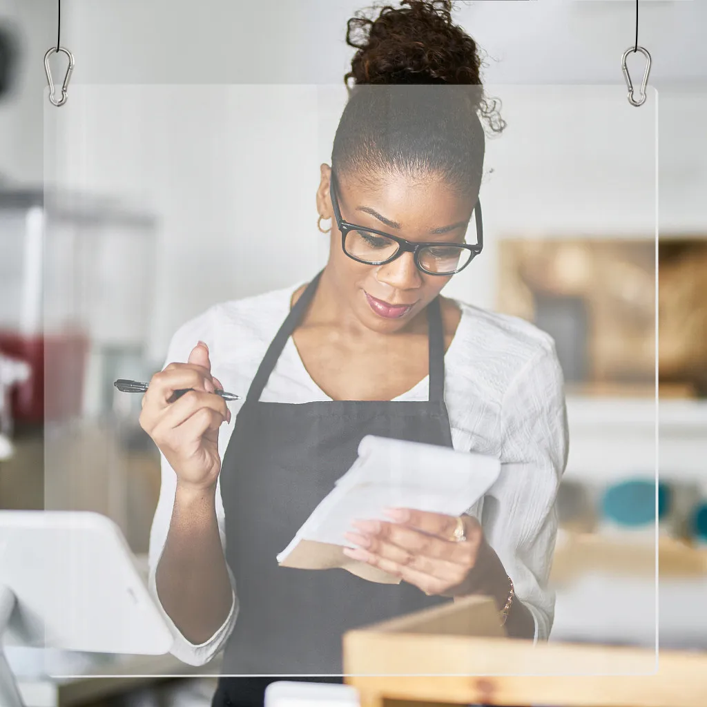 Подвесной акриловый защитный щит для чистого Чипса столешница 40x40 см здоровье