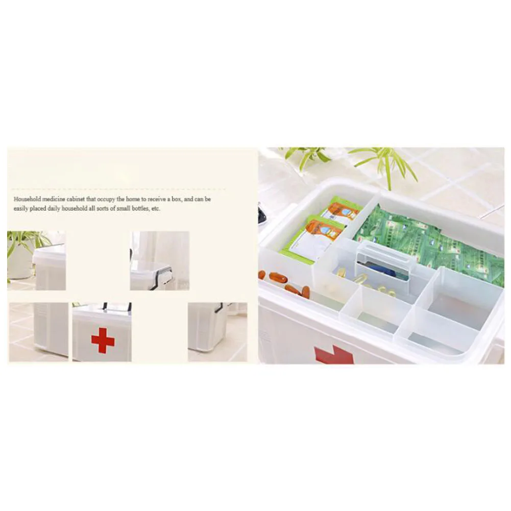 Аптечка первой помощи коробка для лекарств пластиковый контейнер аварийный