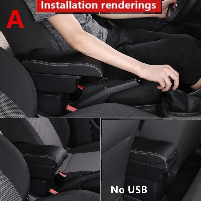 Подлокотник для Chevrolet Spark III 2010-2014 Daewoo Matiz черный кожаный центр Новый ящик хранения