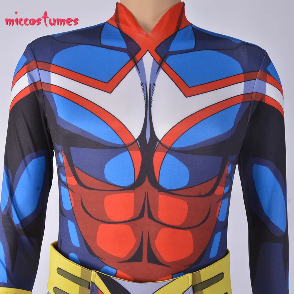 Toshinori Yagi Косплей Boku No Hero Academy Midoriya All Might костюм комбинезон с 3D принтом Боди Косплей Костюм
