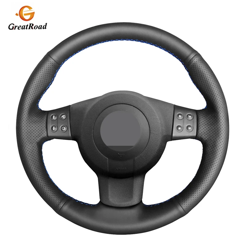 Black PU Artificial Leather DIY Car Steering Wheel Cover For Seat Ibiza 6L leon MK2 Sport Altea Toledo 2005-2009 | Автомобили и