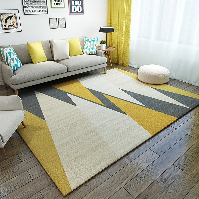 

30/5000 Carpet modern contracted Nordic living room tea table blanket geometric household INS bedroom carpet full shop room