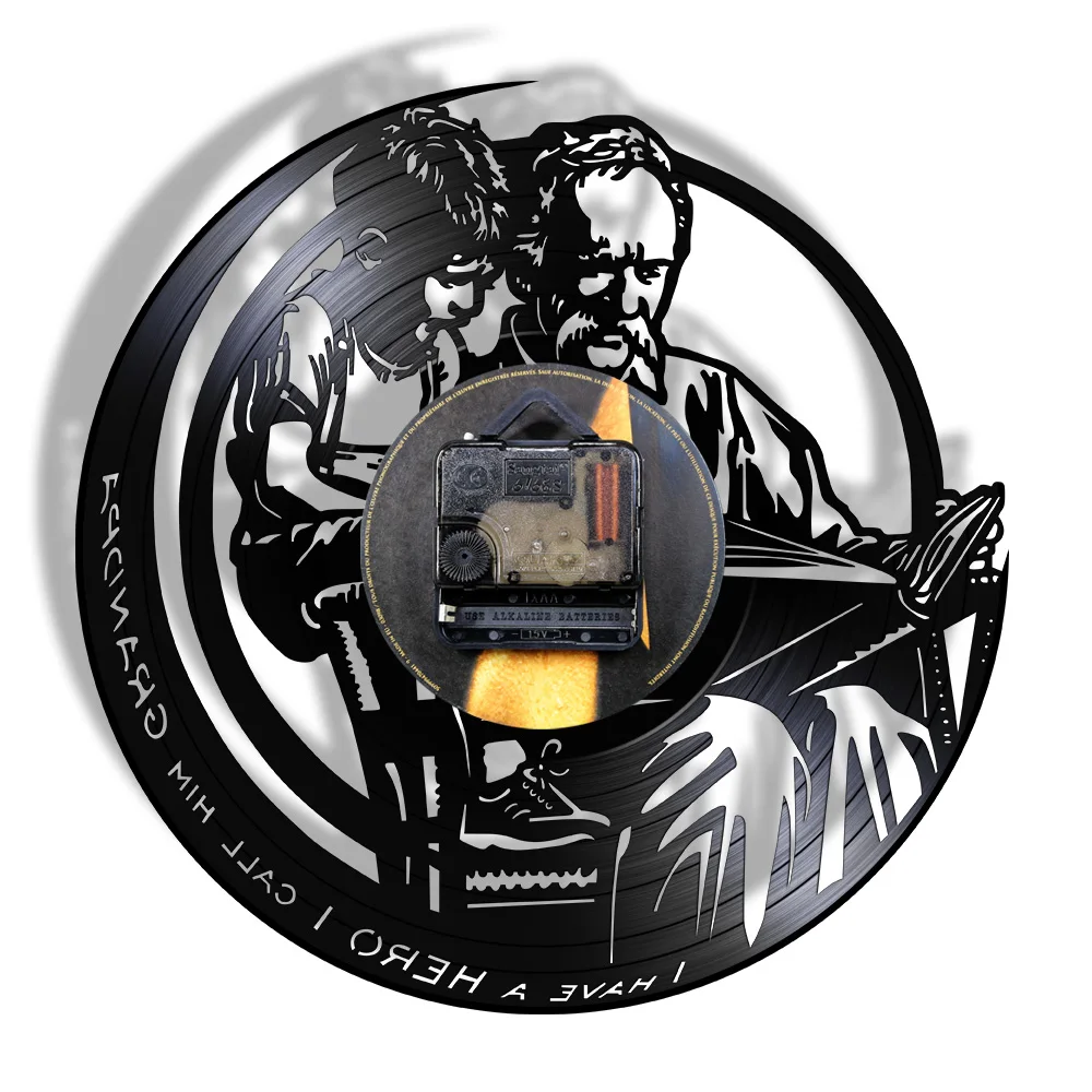 У меня есть героя I Call Him дедушка виниловых пластинок настенные часы Декор для