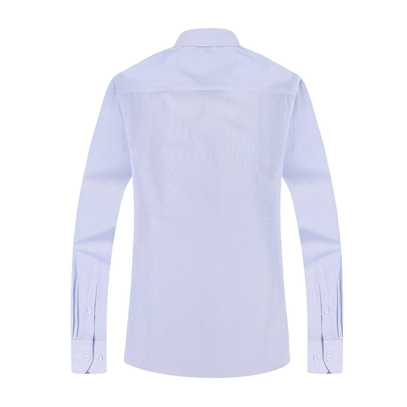 Shenrun Men Shirts Business Office Work Formal Casual Long Sleeve Shirt Slim Party Prom Banquet Daily Life Easy Care Plain Twill
