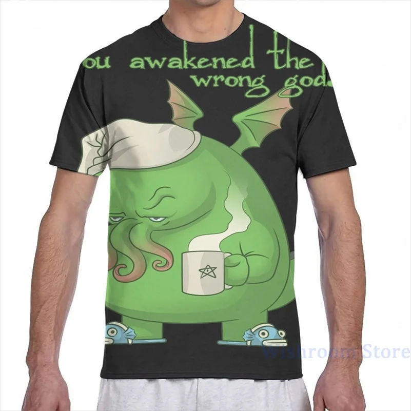 Футболка CTHULHU с надписью проснувшись для мужчин и женщин модная футболка принтом