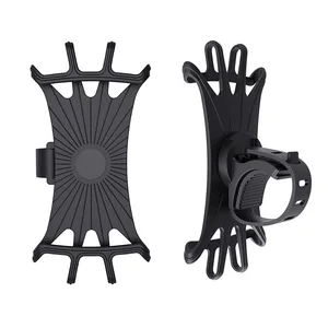 1pc universal bicycle mobile phone holder silicone motorcycle bike handlebar stand mount bracket mount phone holder for iphone free global shipping