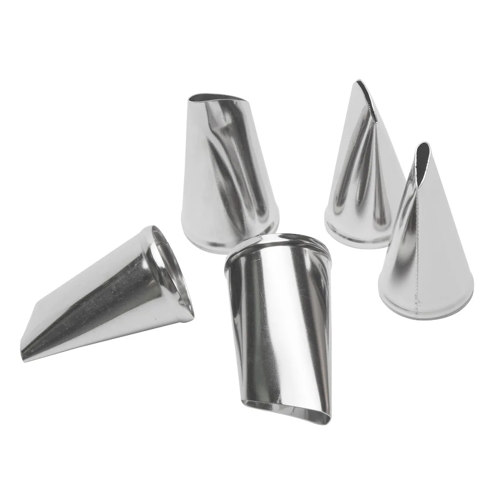 

5 шт., насадки для украшения крема, из нержавеющей стали